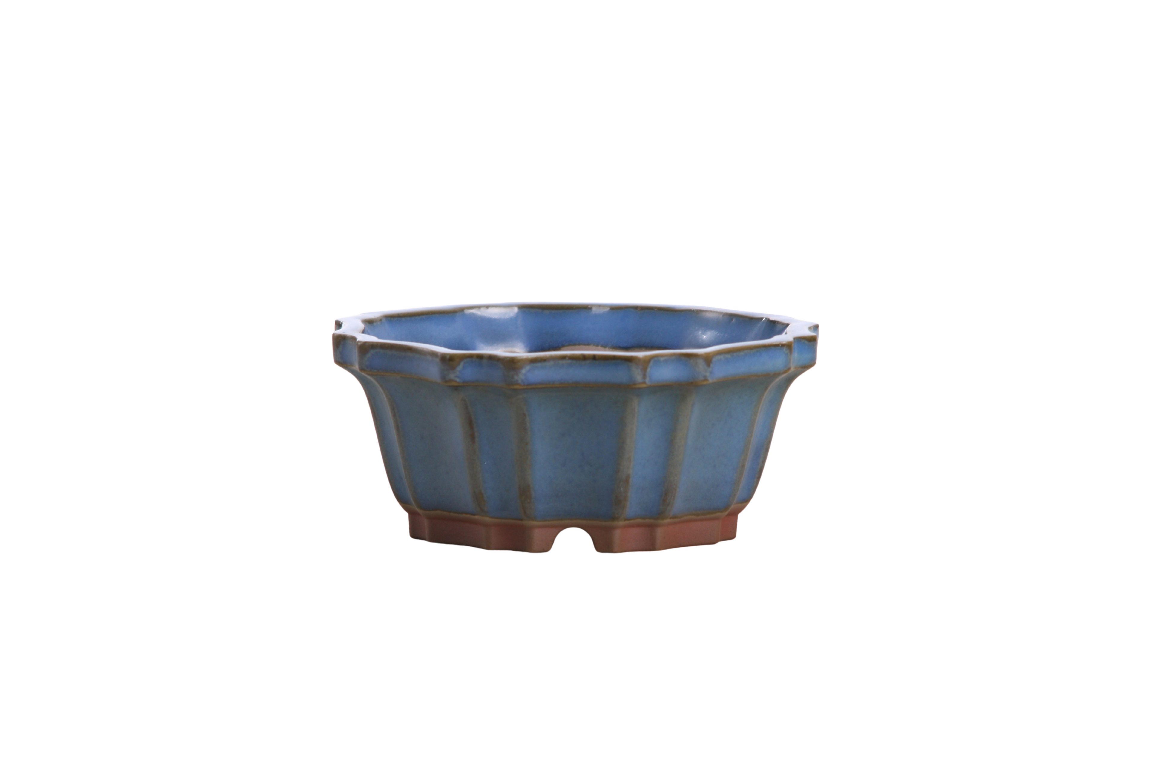 Willow Bonsai Ceramics Flower Design Bonsai Pot 4.5 Inch – Elegant Ceramic Bonsai & Succulent Planter, High‑Fired Frost‑Proof Stoneware with Drainage & Wiring Holes, Handmade in USA (Peacock 2023)