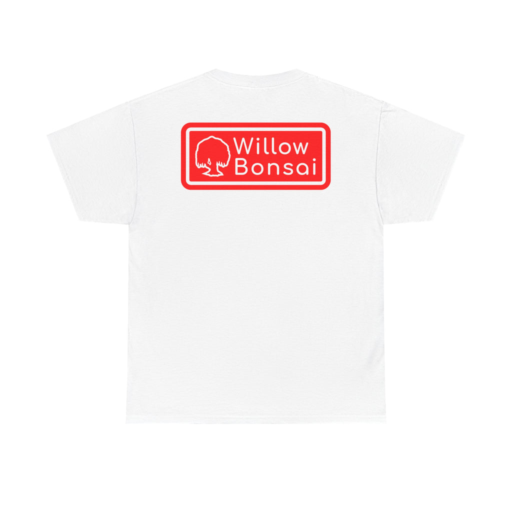 Willow Bonsai T-Shirt — Red Tree Logo Graphic Tee