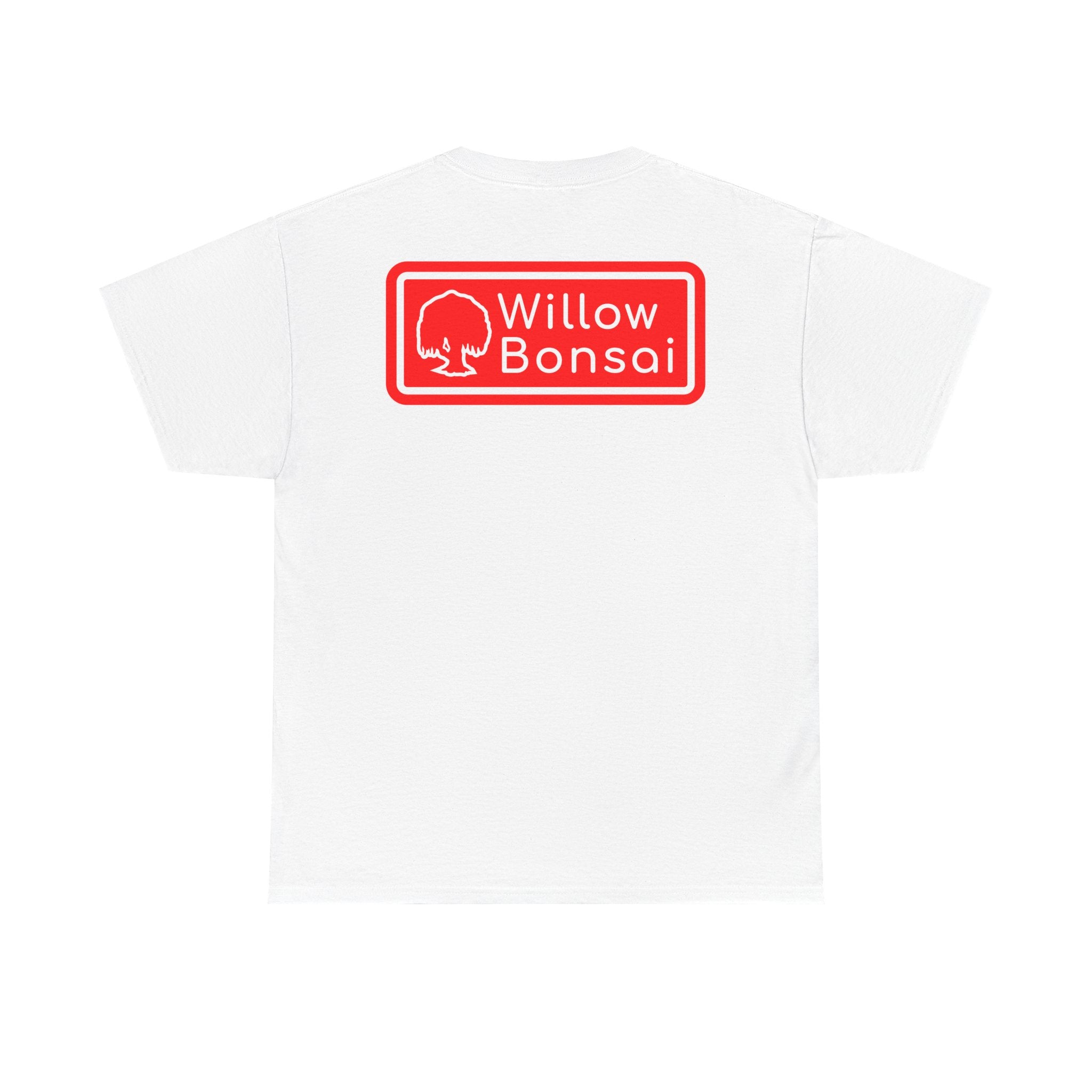 Willow Bonsai T-Shirt — Red Tree Logo Graphic Tee