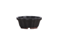 Willow Bonsai Ceramics Flower Design Bonsai Pot 4.5 Inch – Elegant Ceramic Bonsai & Succulent Planter, High‑Fired Frost‑Proof Stoneware with Drainage & Wiring Holes, Handmade in USA (Matt Black)