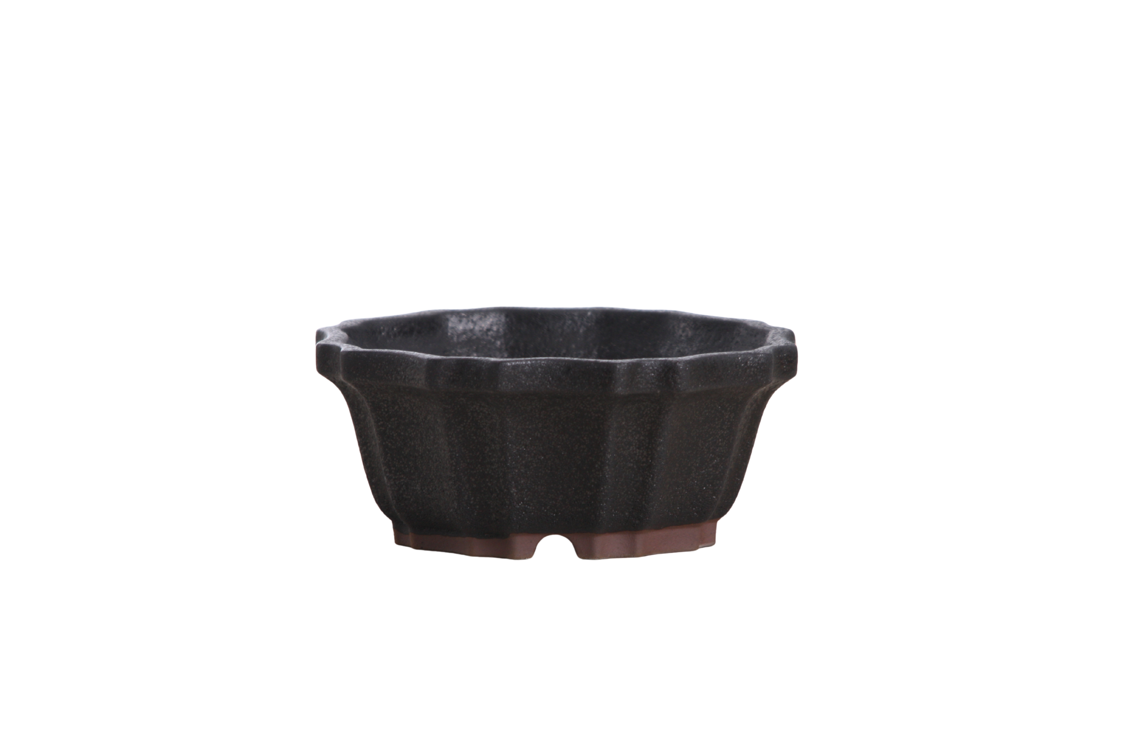 Willow Bonsai Ceramics Flower Design Bonsai Pot 4.5 Inch – Elegant Ceramic Bonsai & Succulent Planter, High‑Fired Frost‑Proof Stoneware with Drainage & Wiring Holes, Handmade in USA (Matt Black)