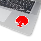 Red Willow Tree Sticker — Cut Vinyl Decal