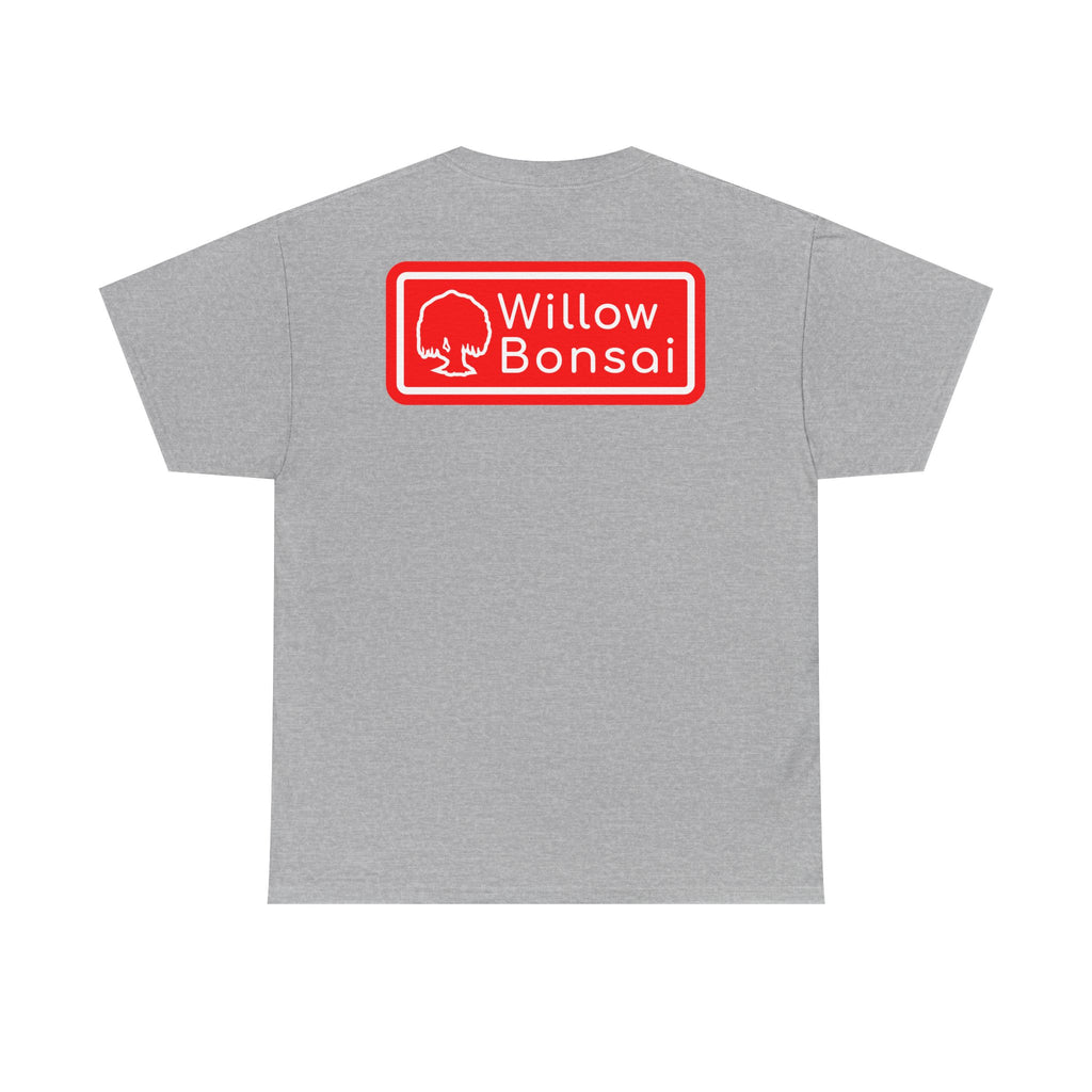Willow Bonsai T-Shirt — Red Tree Logo Graphic Tee