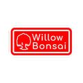 Willow Bonsai Sticker — Red Logo Cut Decal