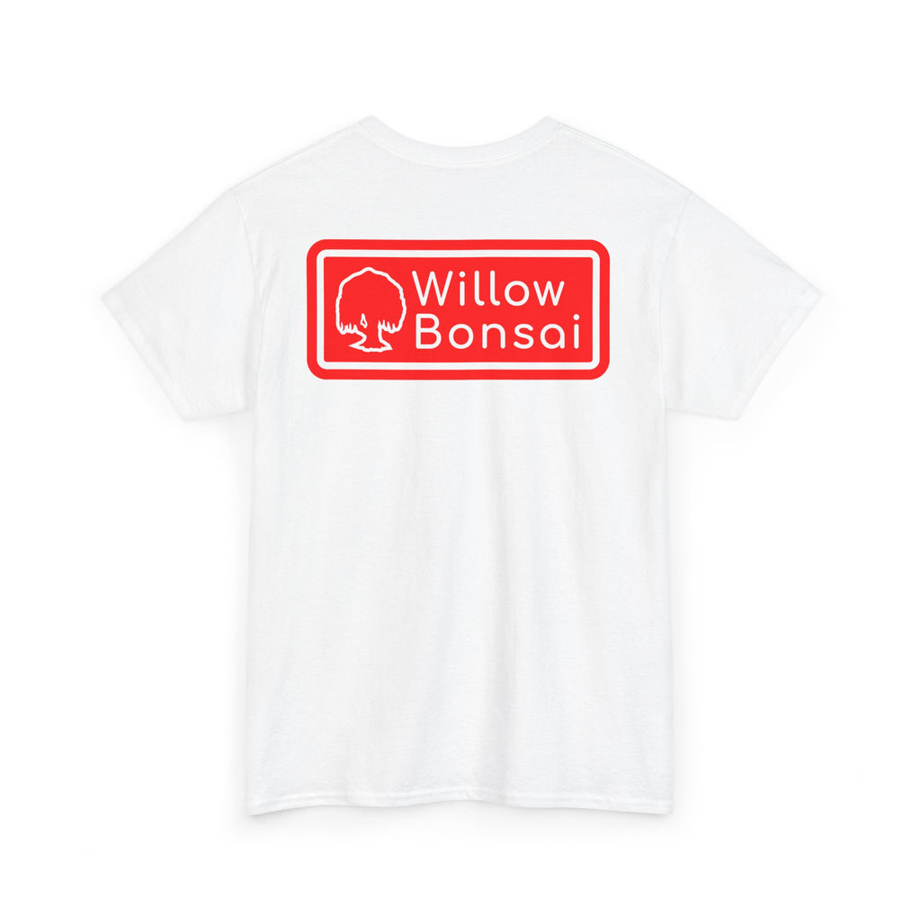 Willow Bonsai T-Shirt — Red Tree Logo Graphic Tee