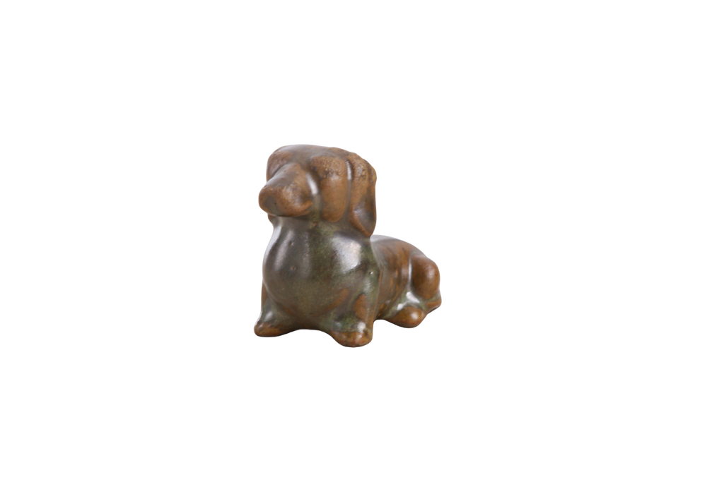Willow Ceramics Butch the Dachshund Figurine – Mini Handmade Ceramic Dog Sculpture, High‑Fired Stoneware Décor, Made in Colorado, USA (Copenhagen)