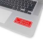 Willow Bonsai Sticker — Red Logo Cut Decal