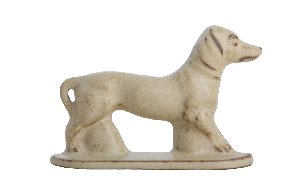 Willow Ceramics Dachshund Wall Hanging – Handmade Stoneware Ceramic Sausage Dog Wall Art with Metal Hanging Hook, High‑Fired Handmade Décor, Made in Colorado, USA (Modern Matte Right)