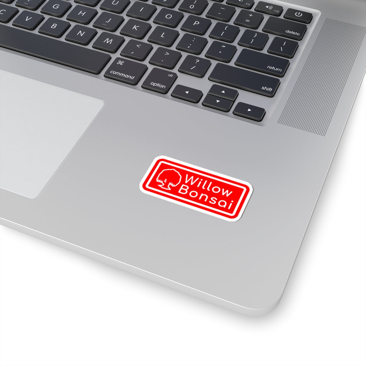 Willow Bonsai Sticker — Red Logo Cut Decal