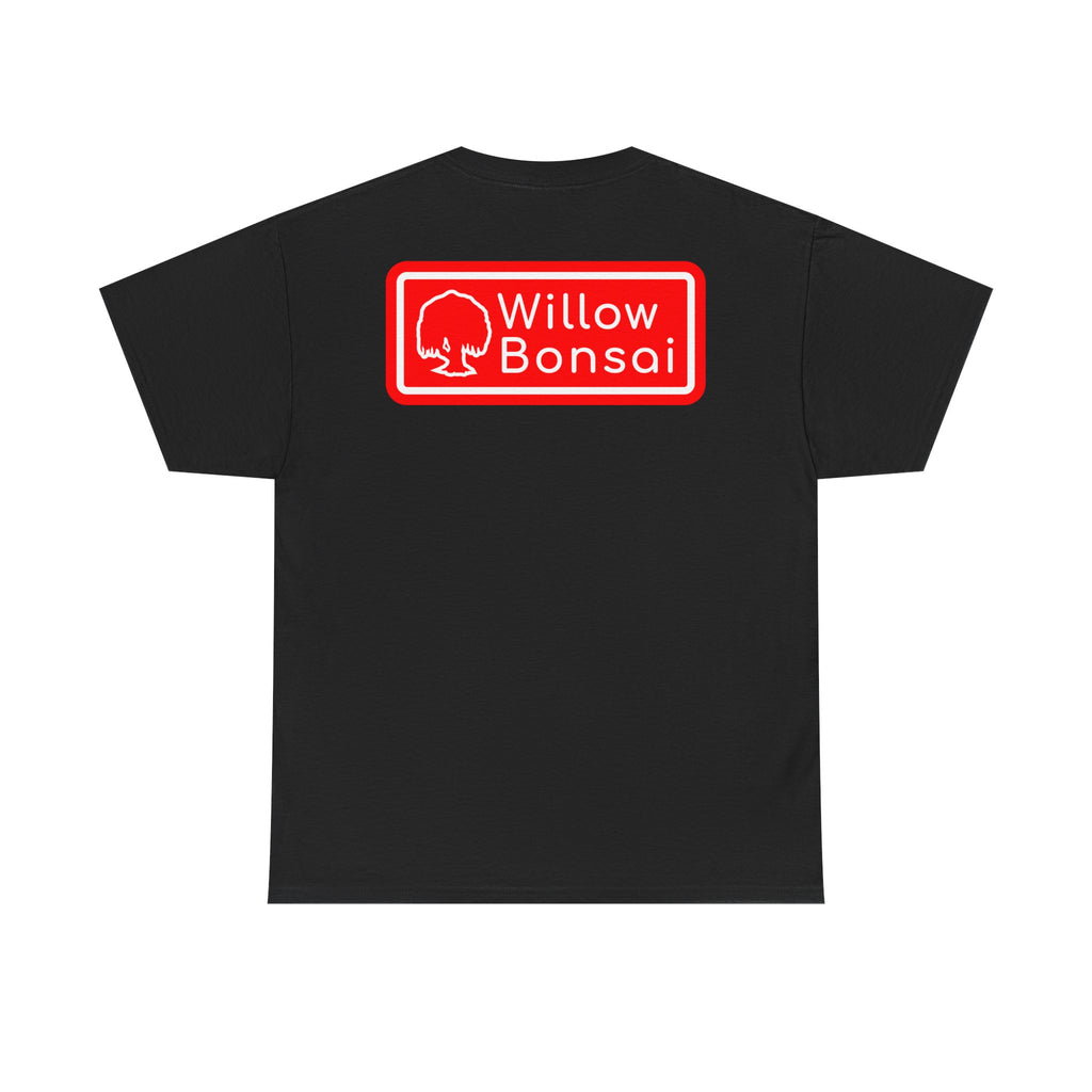 Willow Bonsai T-Shirt — Red Tree Logo Graphic Tee