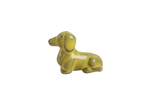 Willow Ceramics Butch the Dachshund Magnet – Mini Handmade Ceramic Dog Figurine Fridge Magnet, High‑Fired Stoneware Décor, Made in Colorado, USA (Yellow)