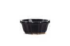 Willow Bonsai Ceramics Flower Design Bonsai Pot 4.5 Inch – Elegant Ceramic Bonsai & Succulent Planter, High‑Fired Frost‑Proof Stoneware with Drainage & Wiring Holes, Handmade in USA (Ruri)