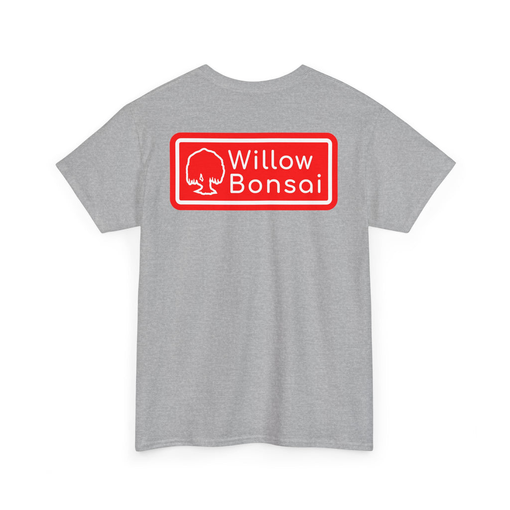 Willow Bonsai T-Shirt — Red Tree Logo Graphic Tee