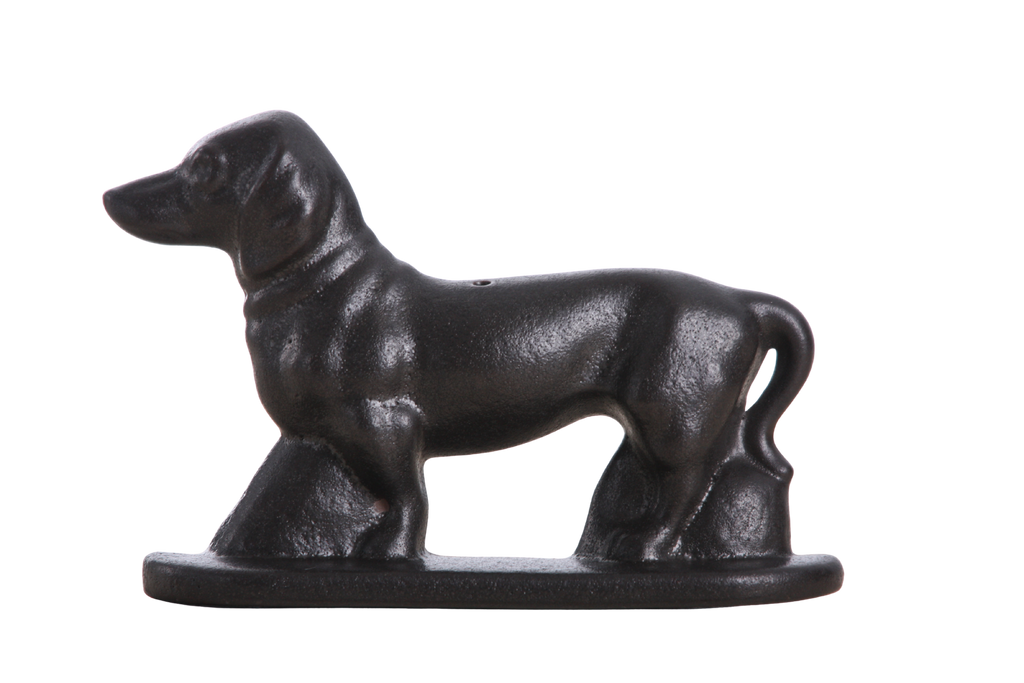 Willow Ceramics Dachshund Wall Hanging – Handmade Stoneware Ceramic Sausage Dog Wall Art with Metal Hanging Hook, High‑Fired Handmade Décor, Made in Colorado, USA (Matt Black Left)
