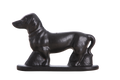 Willow Ceramics Dachshund Wall Hanging – Handmade Stoneware Ceramic Sausage Dog Wall Art with Metal Hanging Hook, High‑Fired Handmade Décor, Made in Colorado, USA (Matt Black Left)