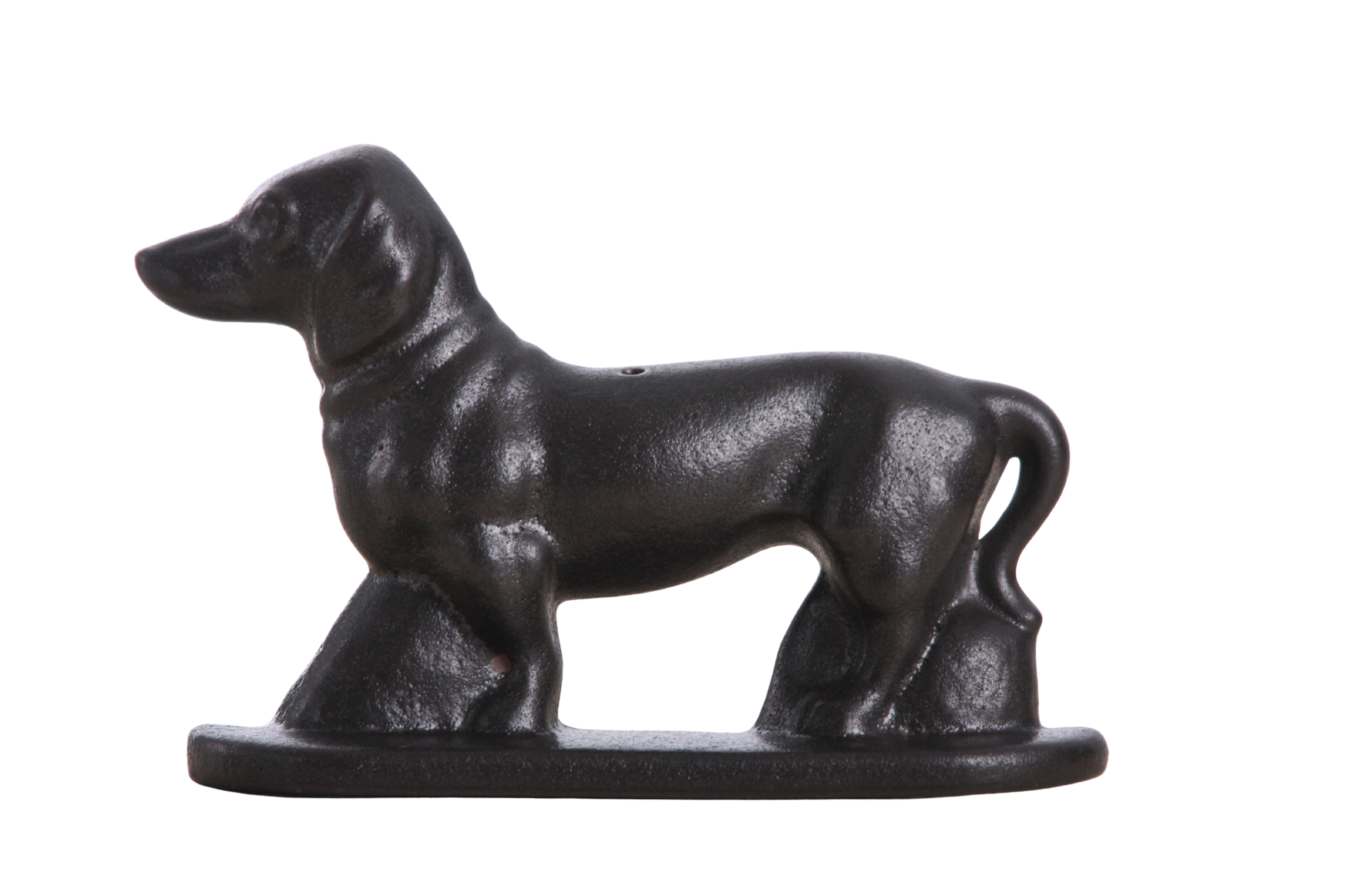 Willow Ceramics Dachshund Wall Hanging – Handmade Stoneware Ceramic Sausage Dog Wall Art with Metal Hanging Hook, High‑Fired Handmade Décor, Made in Colorado, USA (Matt Black Left)