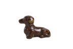 Willow Ceramics Butch the Dachshund Magnet – Mini Handmade Ceramic Dog Figurine Fridge Magnet, High‑Fired Stoneware Décor, Made in Colorado, USA (Dark Honey)