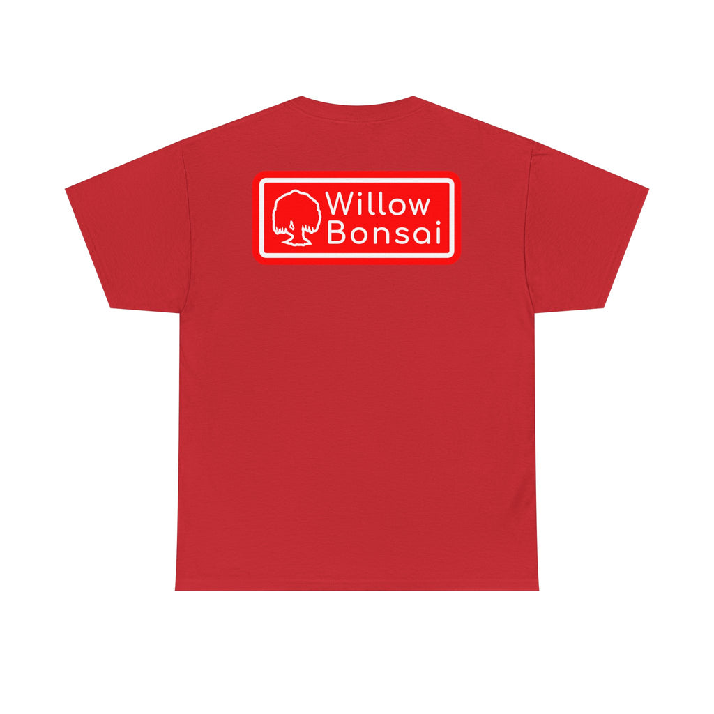 Willow Bonsai T-Shirt — Red Tree Logo Graphic Tee