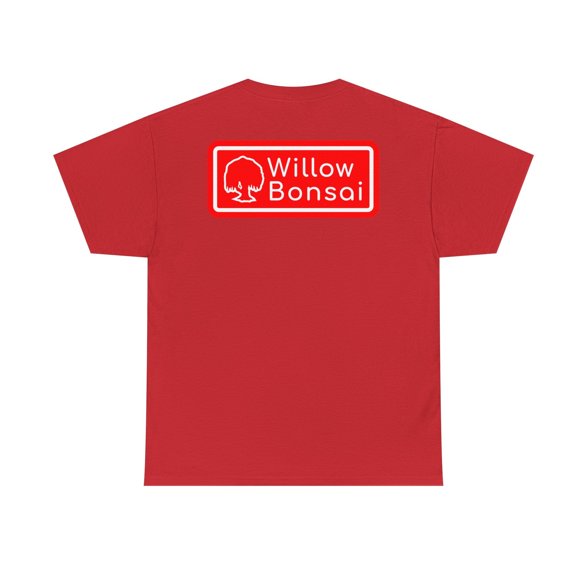 Willow Bonsai T-Shirt — Red Tree Logo Graphic Tee