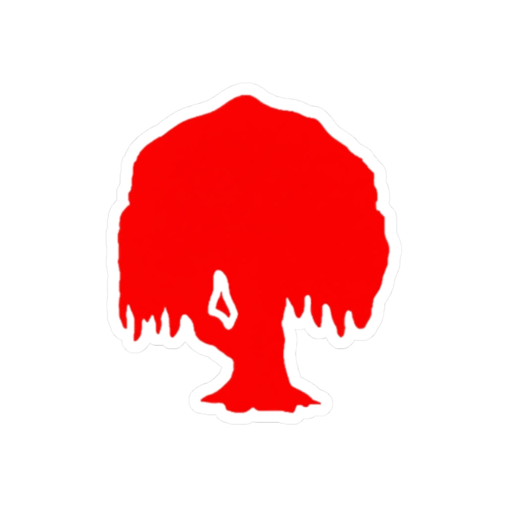 Red Willow Tree Sticker — Cut Vinyl Decal