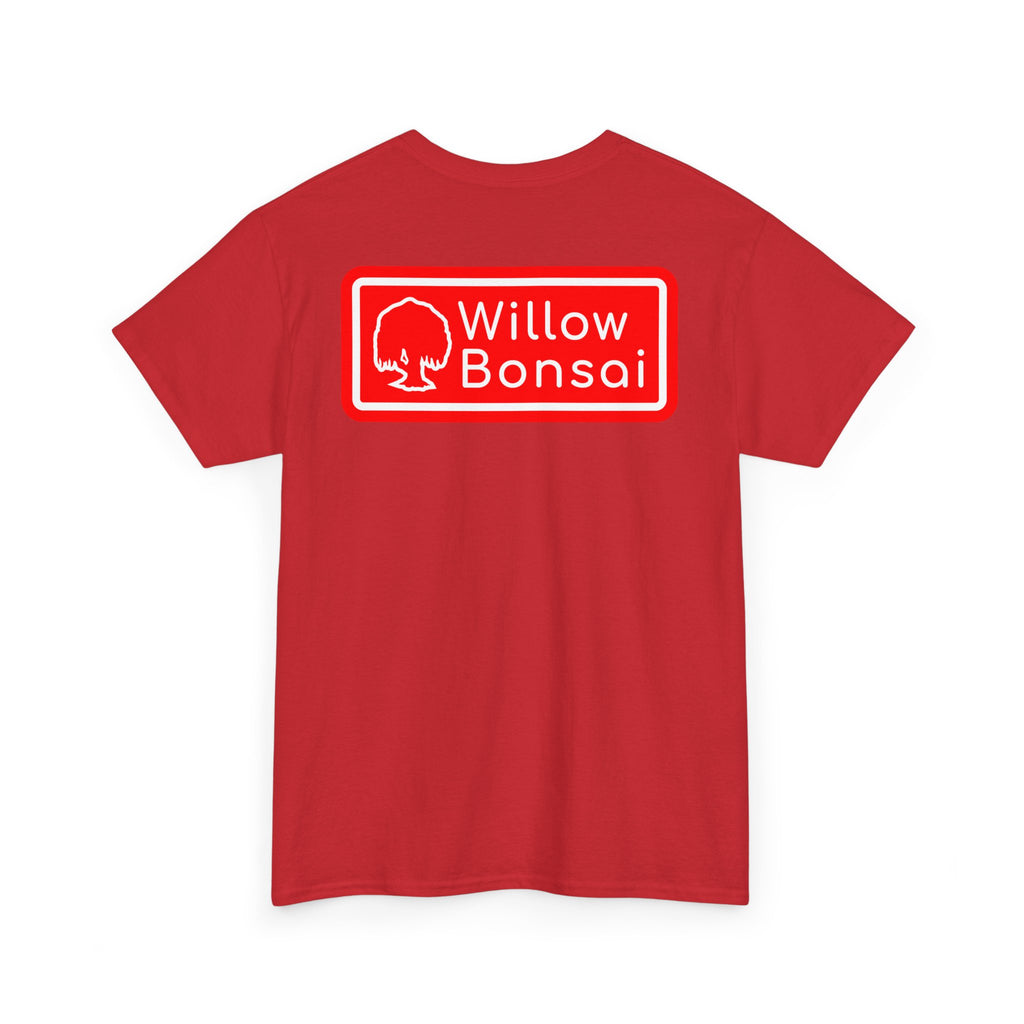 Willow Bonsai T-Shirt — Red Tree Logo Graphic Tee