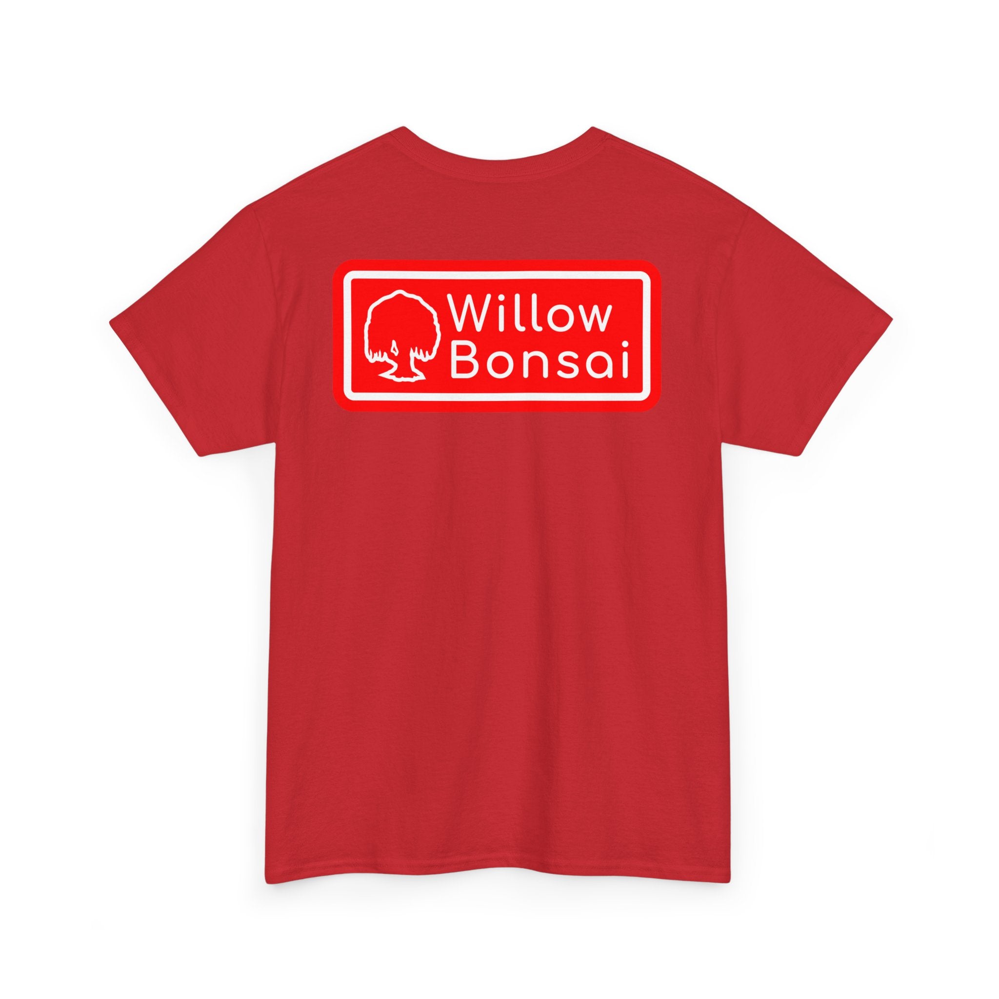 Willow Bonsai T-Shirt — Red Tree Logo Graphic Tee