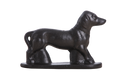 Willow Ceramics Dachshund Wall Hanging – Handmade Stoneware Ceramic Sausage Dog Wall Art with Metal Hanging Hook, High‑Fired Handmade Décor, Made in Colorado, USA (Matt Black Right)