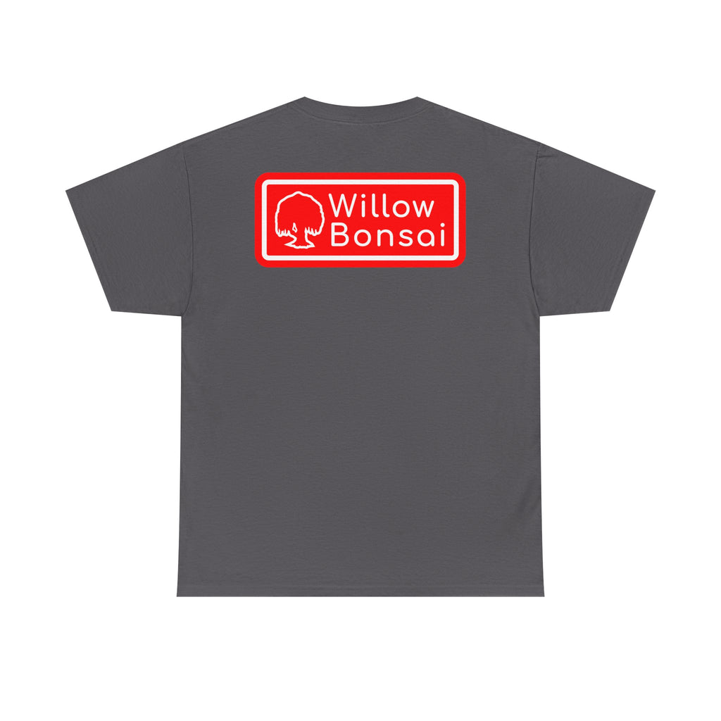 Willow Bonsai T-Shirt — Red Tree Logo Graphic Tee