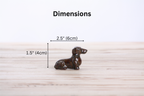 Willow Ceramics Butch the Dachshund Figurine – Mini Handmade Ceramic Dog Sculpture, High‑Fired Stoneware Décor, Made in Colorado, USA (Copenhagen)