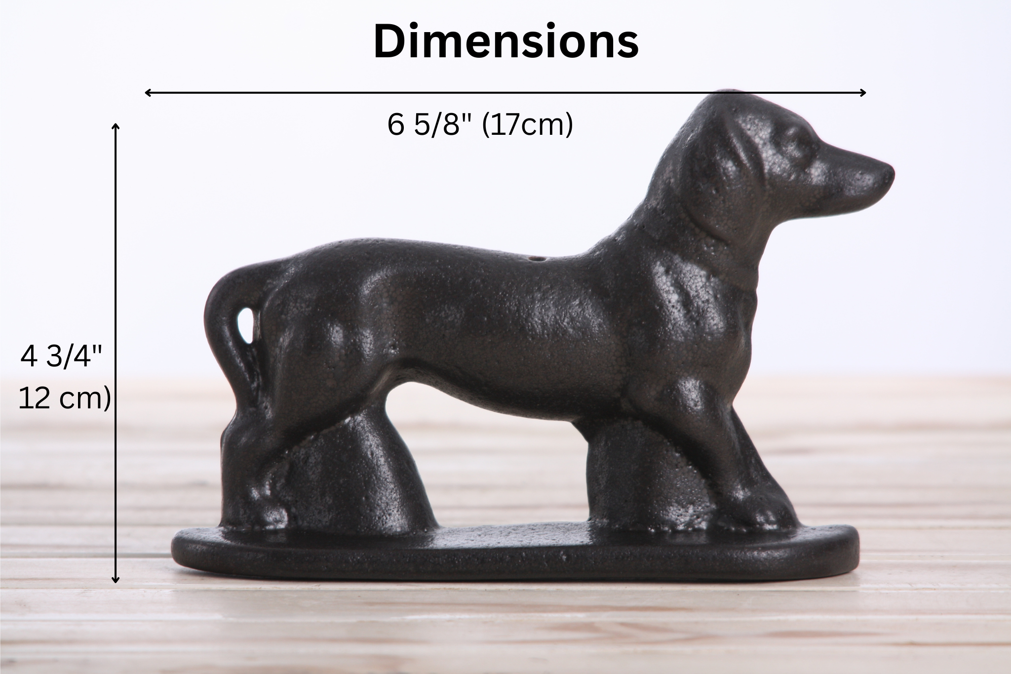Willow Ceramics Dachshund Wall Hanging – Handmade Stoneware Ceramic Sausage Dog Wall Art with Metal Hanging Hook, High‑Fired Handmade Décor, Made in Colorado, USA (Matt Black Right)