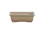 Willow Bonsai Ceramics Rectangle Bonsai Pot 8 Inch – Lower‑Profile Rectangular Ceramic Bonsai & Succulent Planter with Accentuated Rim, High‑Fired Frost‑Proof Stoneware, Handmade in USA (Speckled Moss)