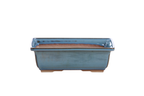 Willow Bonsai Ceramics Rectangle Bonsai Pot 8 Inch – Lower‑Profile Rectangular Ceramic Bonsai & Succulent Planter with Accentuated Rim, High‑Fired Frost‑Proof Stoneware, Handmade in USA (Peacock)