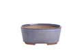 Willow Bonsai Ceramics Oval A Bonsai Pot 6 Inch – Straight‑Sided Oval Ceramic Bonsai & Succulent Planter, High‑Fired Frost‑Proof Stoneware with Drainage & Wiring Holes, Handmade in USA (Denim)