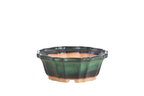 Willow Bonsai Ceramics Flower Design Bonsai Pot 5 Inch – Elegant Ceramic Bonsai & Succulent Planter, High‑Fired Frost‑Proof Stoneware with Drainage & Wiring Holes, Handmade in USA (Avocado)