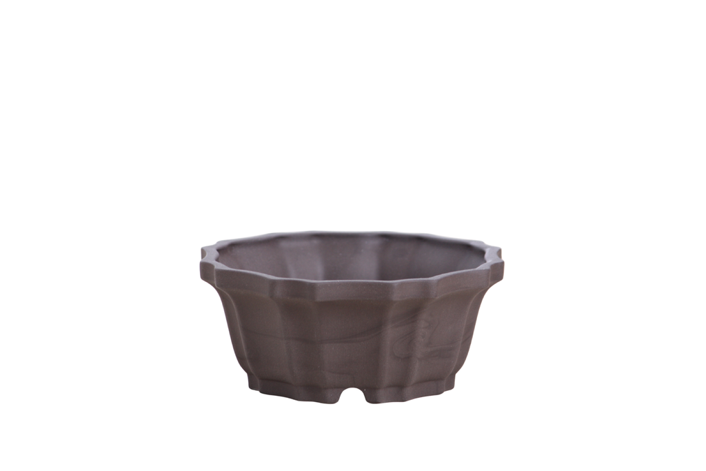 Willow Bonsai Ceramics Flower Design Bonsai Pot 4.5 Inch – Elegant Ceramic Bonsai & Succulent Planter, High‑Fired Frost‑Proof Stoneware with Drainage & Wiring Holes, Handmade in USA (Unglazed Black)
