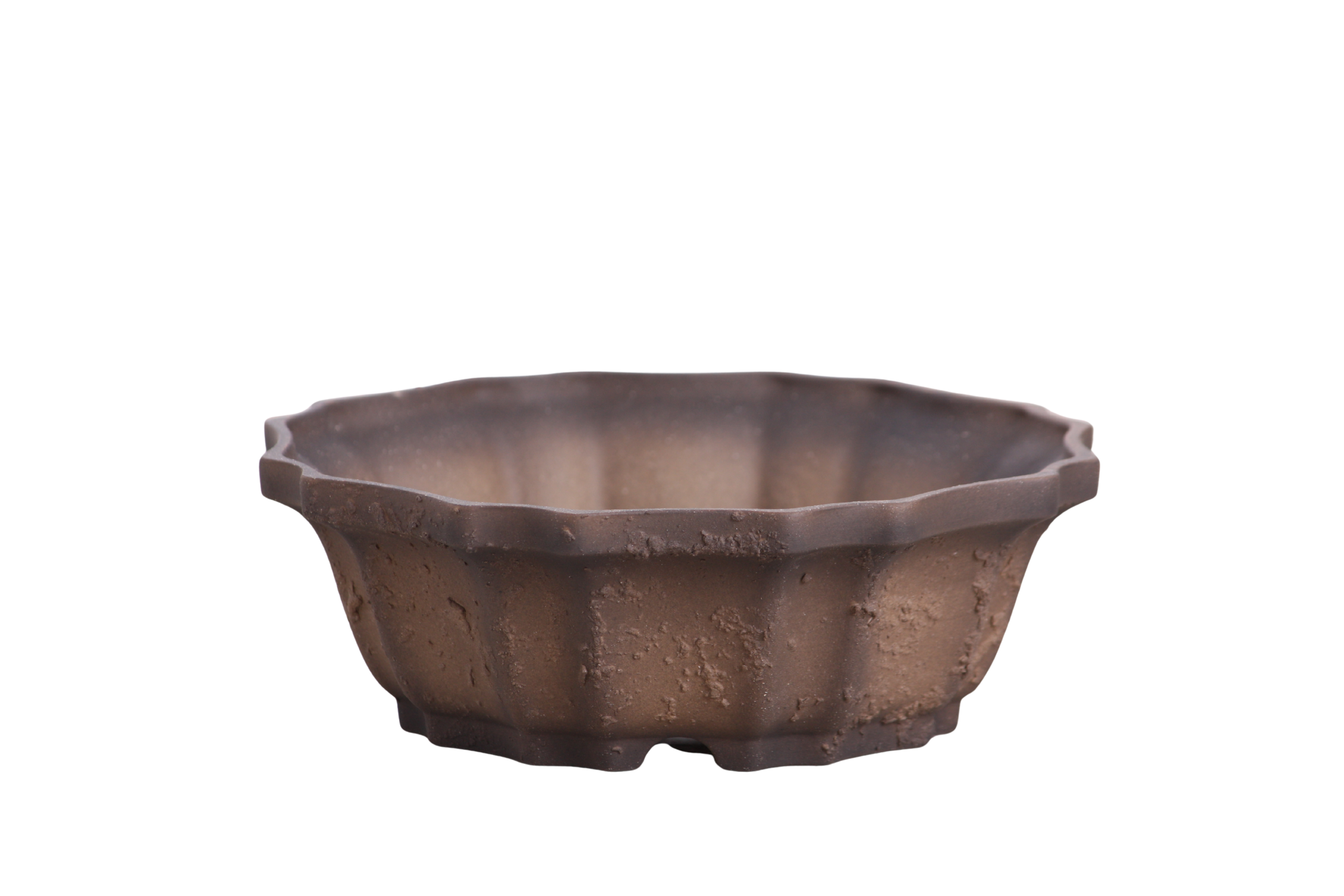 Willow Bonsai Ceramics Flower Design Bonsai Pot 6.5 Inch – Elegant Ceramic Bonsai & Succulent Planter, High‑Fired Frost‑Proof Stoneware with Drainage & Wiring Holes, Handmade in USA (Limited Edition Textured Unglazed 6.5 inch)