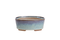 Willow Bonsai Ceramics Oval A Bonsai Pot 5 Inch – Straight‑Sided Oval Ceramic Bonsai & Succulent Planter, High‑Fired Frost‑Proof Stoneware with Drainage & Wiring Holes, Handmade in USA (Glacier)