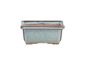 Willow Bonsai Ceramics Rectangle Deep Bonsai Pot 5 Inch – Higher‑Profile Rectangular Ceramic Bonsai & Succulent Planter with Accentuated Rim, High‑Fired Frost‑Proof Stoneware, Handmade in USA (Glacier)