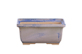 Willow Bonsai Ceramics Rectangle Deep Bonsai Pot 7 Inch – Higher‑Profile Rectangular Ceramic Bonsai & Succulent Planter with Accentuated Rim, High‑Fired Frost‑Proof Stoneware, Handmade in USA (Ocean)