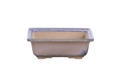 Willow Bonsai Ceramics Square Bonsai Pot 7 Inch – Low‑Profile Square Ceramic Bonsai & Succulent Planter with Accentuated Rim, High‑Fired Frost‑Proof Stoneware, Handmade in USA (Ocean)