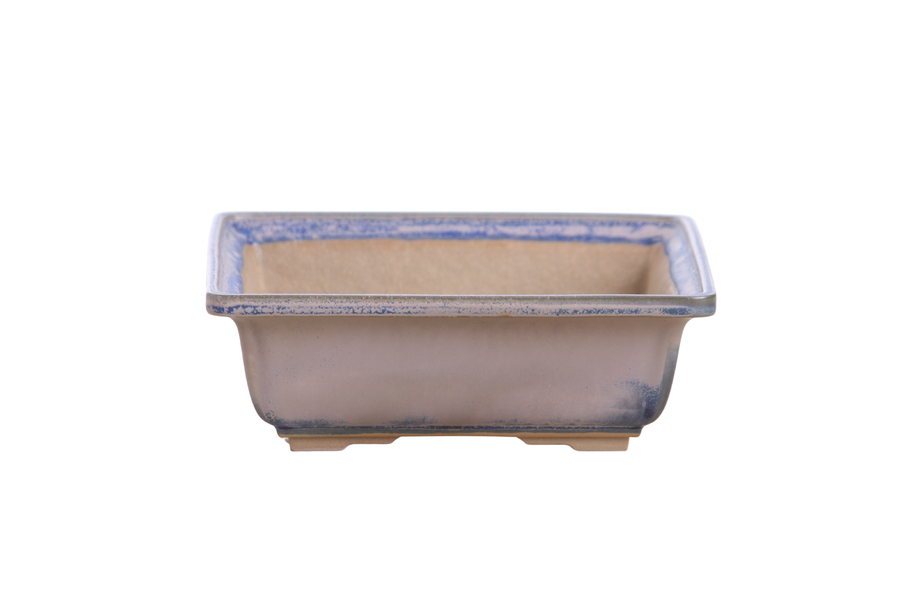 Willow Bonsai Ceramics Square Bonsai Pot 7 Inch – Low‑Profile Square Ceramic Bonsai & Succulent Planter with Accentuated Rim, High‑Fired Frost‑Proof Stoneware, Handmade in USA (Ocean)