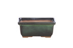Willow Bonsai Ceramics Rectangle Deep Bonsai Pot 5 Inch – Higher‑Profile Rectangular Ceramic Bonsai & Succulent Planter with Accentuated Rim, High‑Fired Frost‑Proof Stoneware, Handmade in USA (Avocado)