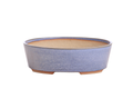 Willow Bonsai Ceramics Oval A Bonsai Pot 8 Inch – Straight‑Sided Oval Ceramic Bonsai & Succulent Planter, High‑Fired Frost‑Proof Stoneware with Drainage & Wiring Holes, Handmade in USA (Denim)