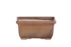 Willow Bonsai Ceramics Rectangle Deep Bonsai Pot 6 Inch – Higher‑Profile Rectangular Ceramic Bonsai & Succulent Planter with Accentuated Rim, High‑Fired Frost‑Proof Stoneware, Handmade in USA (Deep Stone)