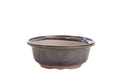 Willow Bonsai Ceramics Round Bonsai Pot 6 Inch – Round Ceramic Bonsai & Succulent Planter with Accentuated Rim and Sculpted Foot Ring, High‑Fired Frost‑Proof Stoneware, Handmade in USA (Starry Night)