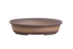 Willow Bonsai Ceramics Landscape Oval A Bonsai Pot 10 Inch – Large Oval Ceramic Bonsai Planter for Forest, Group & Specimen Tree Plantings, High‑Fired Frost‑Proof Stoneware, Handmade in USA (Shaded Unglazed)