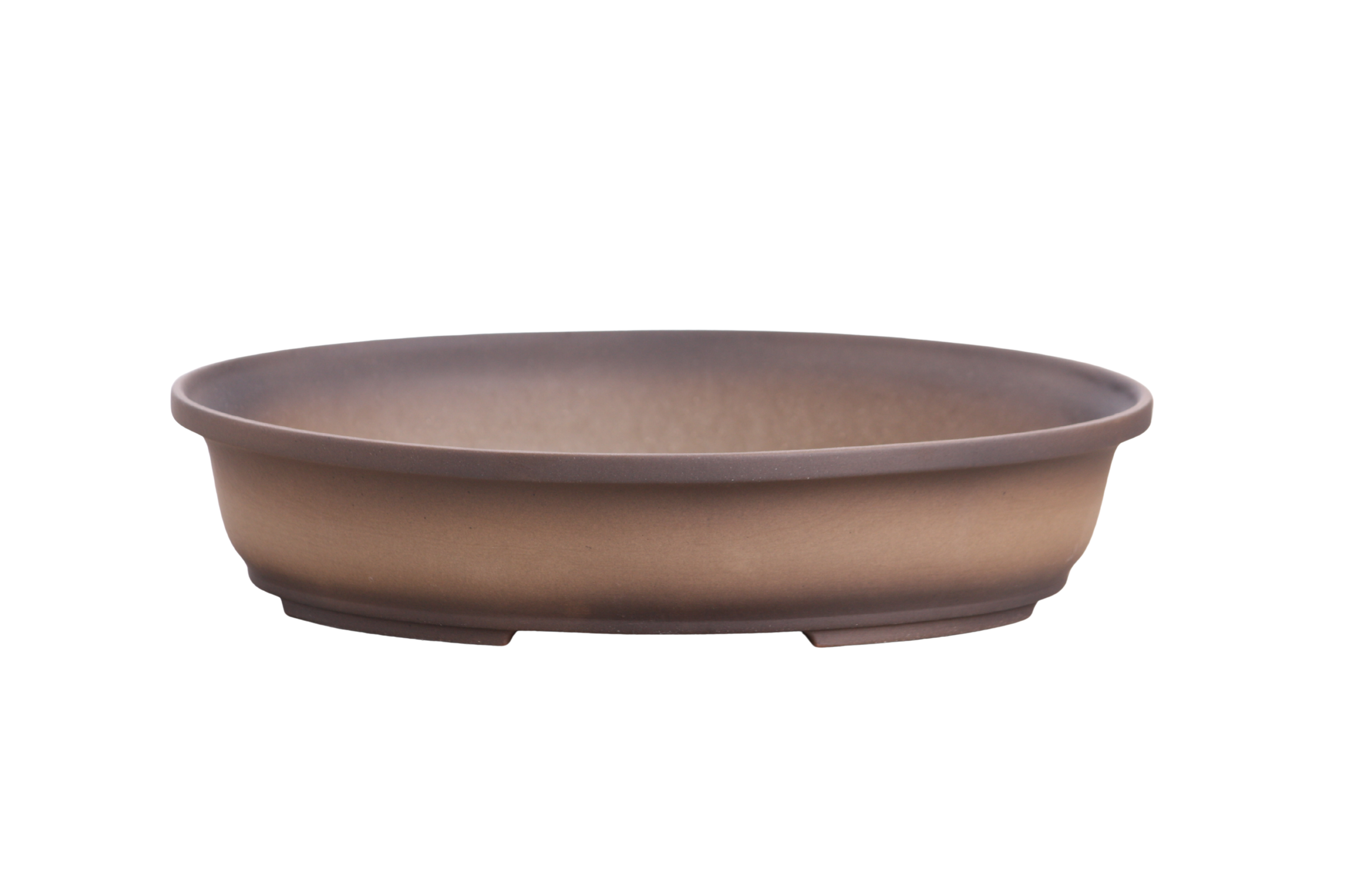 Willow Bonsai Ceramics Landscape Oval A Bonsai Pot 10 Inch – Large Oval Ceramic Bonsai Planter for Forest, Group & Specimen Tree Plantings, High‑Fired Frost‑Proof Stoneware, Handmade in USA (Shaded Unglazed)