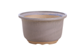 Willow Bonsai Ceramics Flute Bonsai Pot 6 Inch – Round Semi‑Cascade Ceramic Bonsai & Succulent Planter with Fluted Profile and Banded Base, High‑Fired Frost‑Proof Stoneware, Handmade in USA (Ocean)