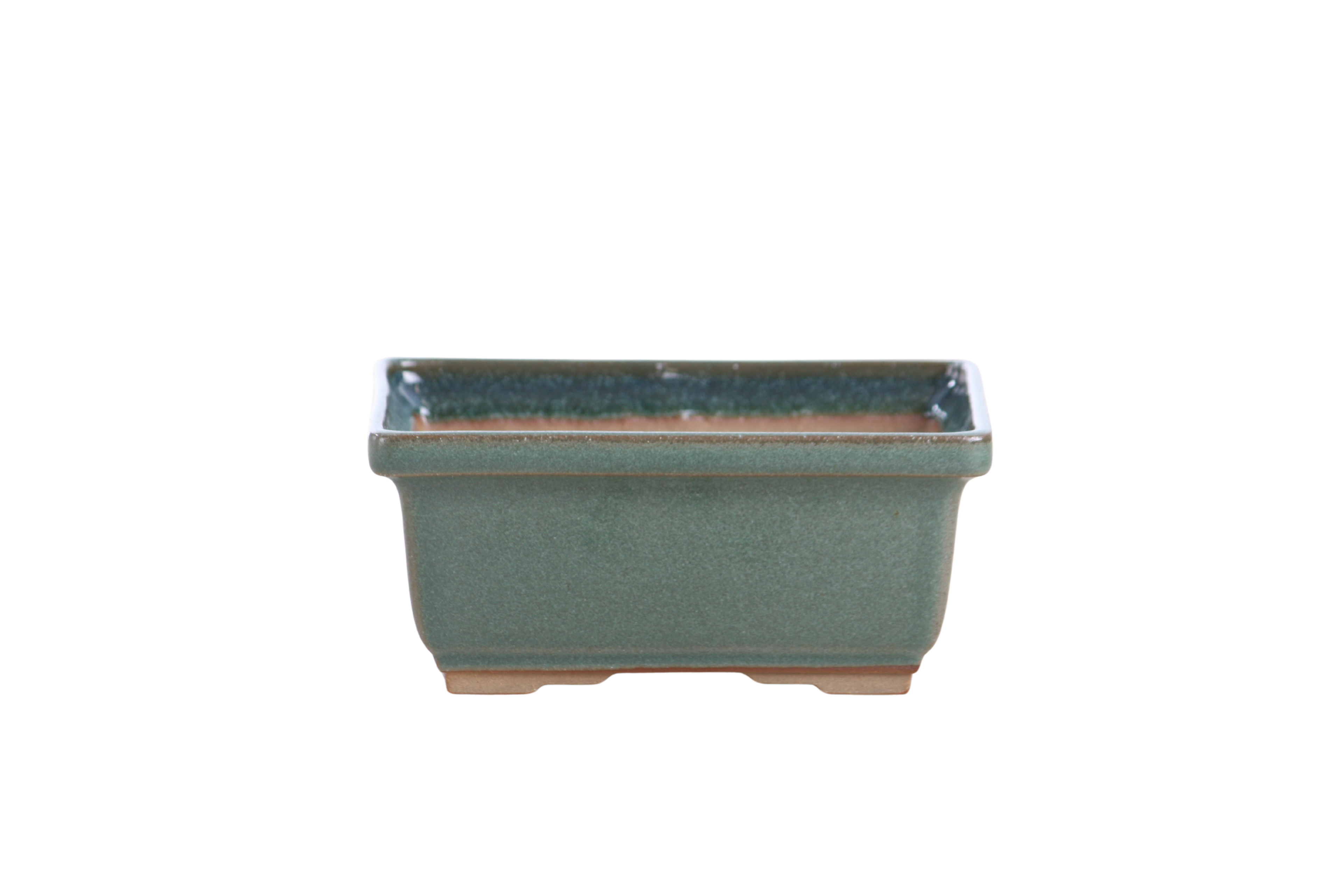 Willow Bonsai Ceramics Rectangle Deep Bonsai Pot 5 Inch – Higher‑Profile Rectangular Ceramic Bonsai & Succulent Planter with Accentuated Rim, High‑Fired Frost‑Proof Stoneware, Handmade in USA (Seaweed 2025)