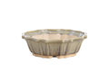 Willow Bonsai Ceramics Flower Design Bonsai Pot 8 Inch – Elegant Ceramic Bonsai & Succulent Planter, High‑Fired Frost‑Proof Stoneware with Drainage & Wiring Holes, Handmade in USA (Copenhagen)